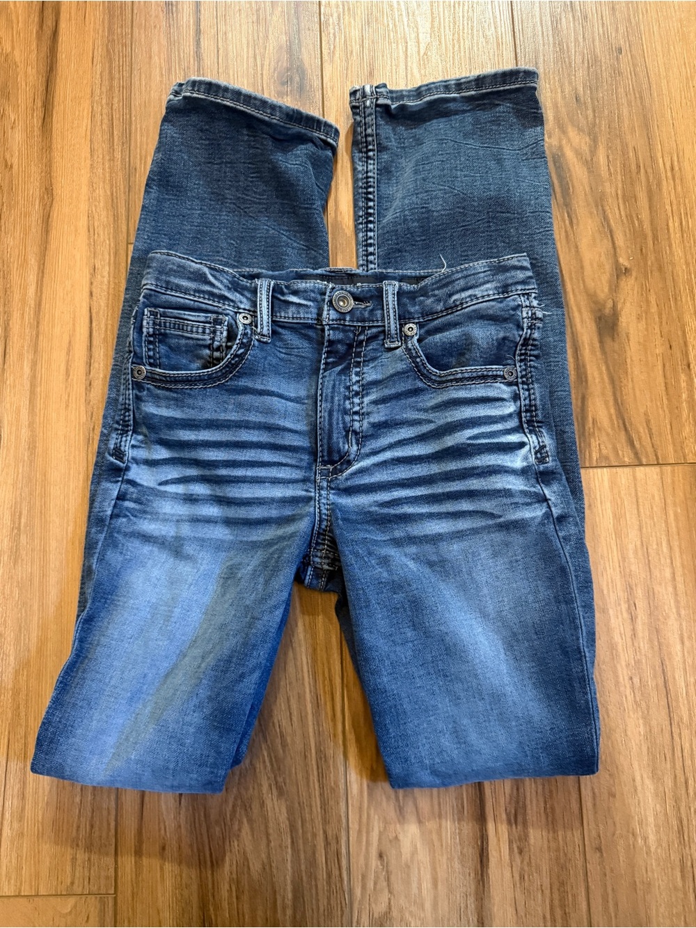 BKE Boys Dark Blue Washed Jeans Tall